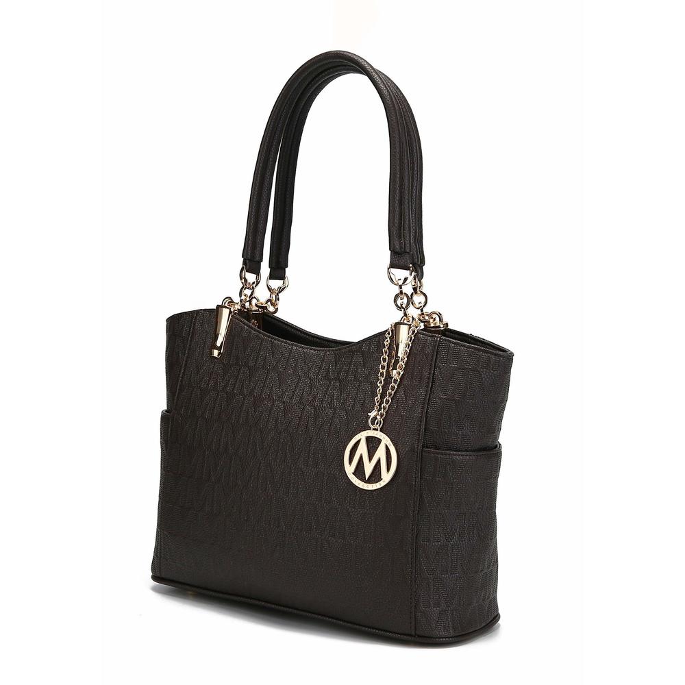 Shoulder Handbag Vegan Leather Satchel-Tote Bag, Top-Handle Purse, O_O